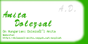 anita dolezsal business card